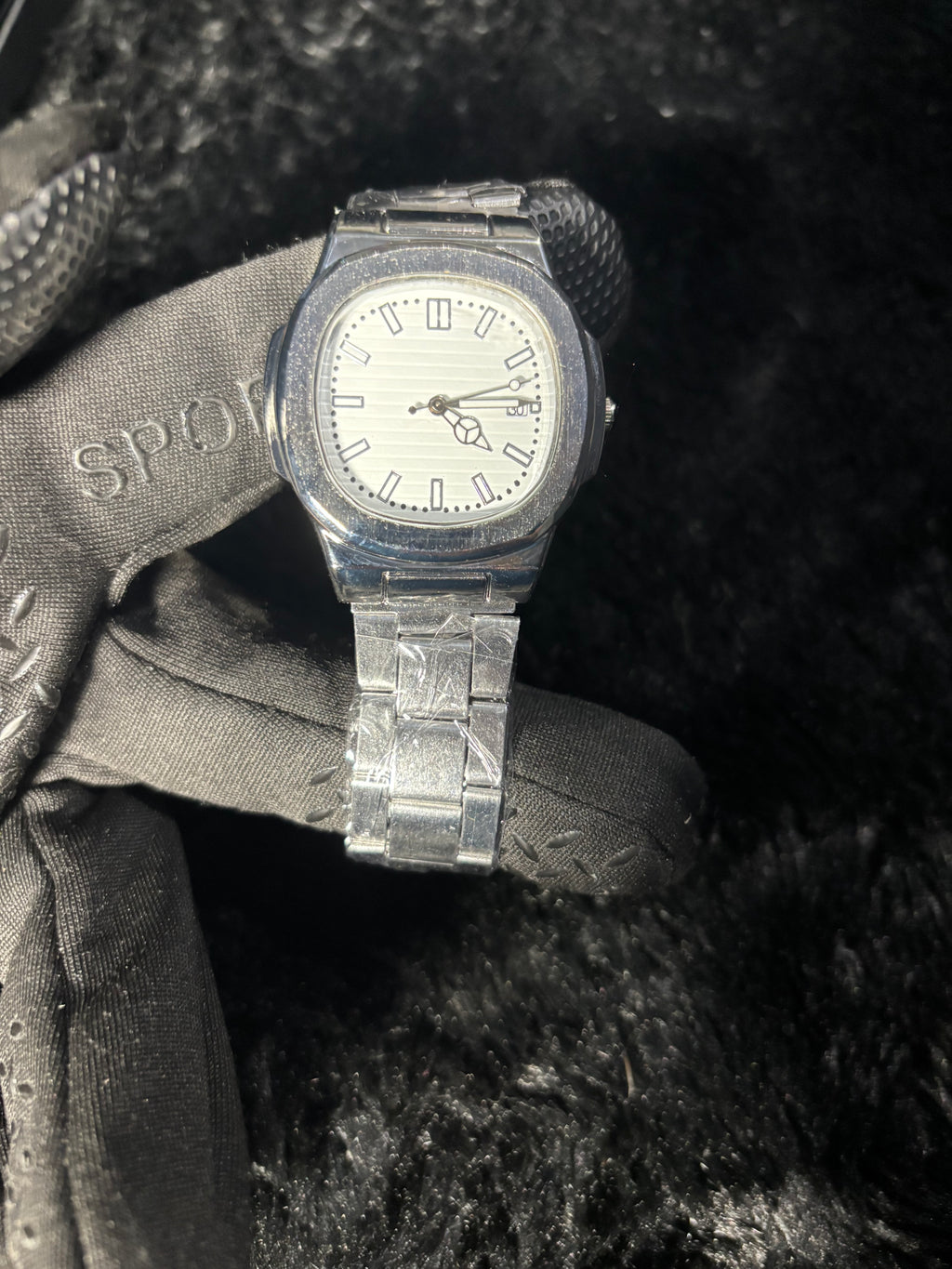 Midnight Steel Watch & Cross Set