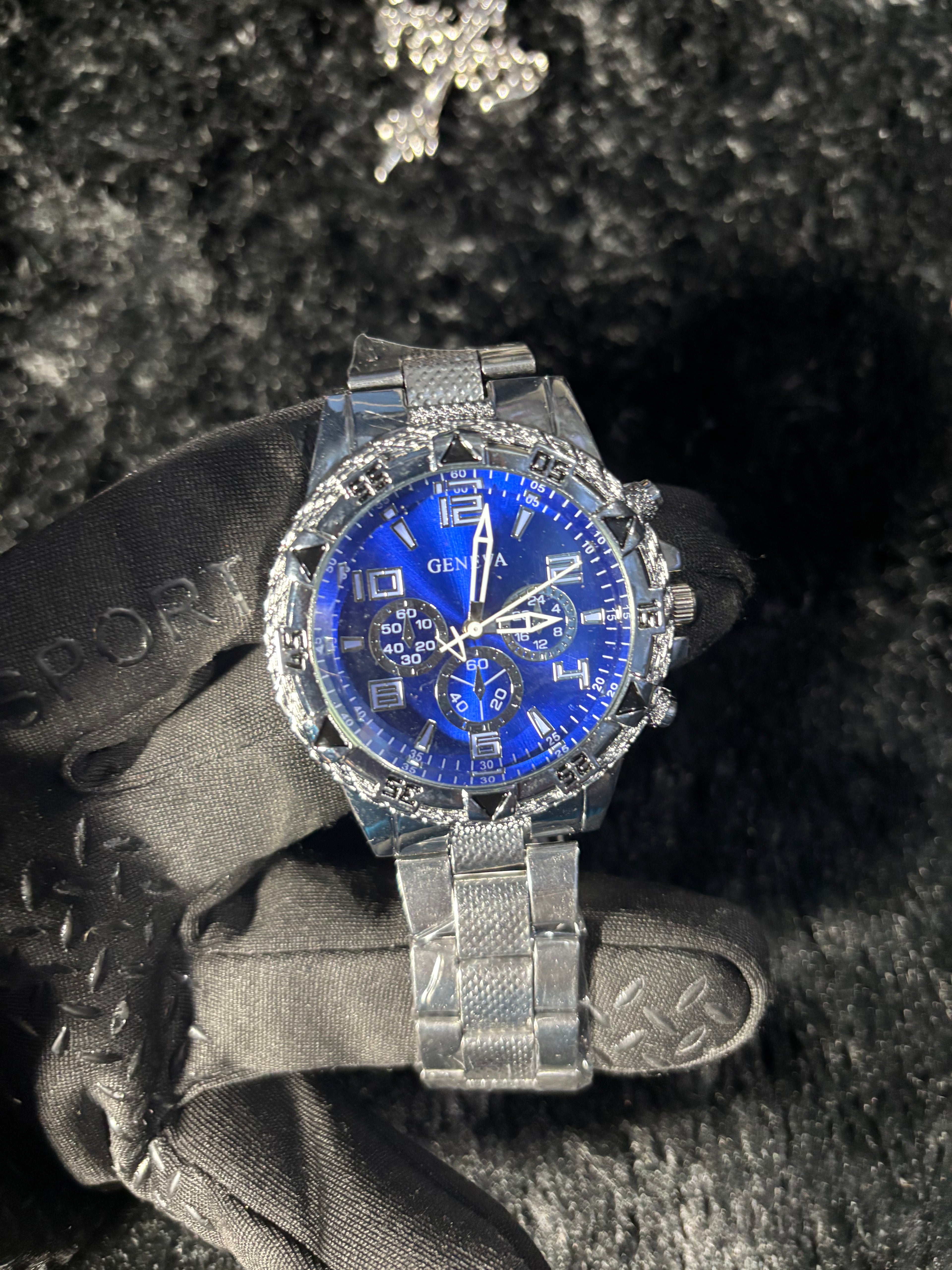 Geneva Ice Blue Fashion Watch