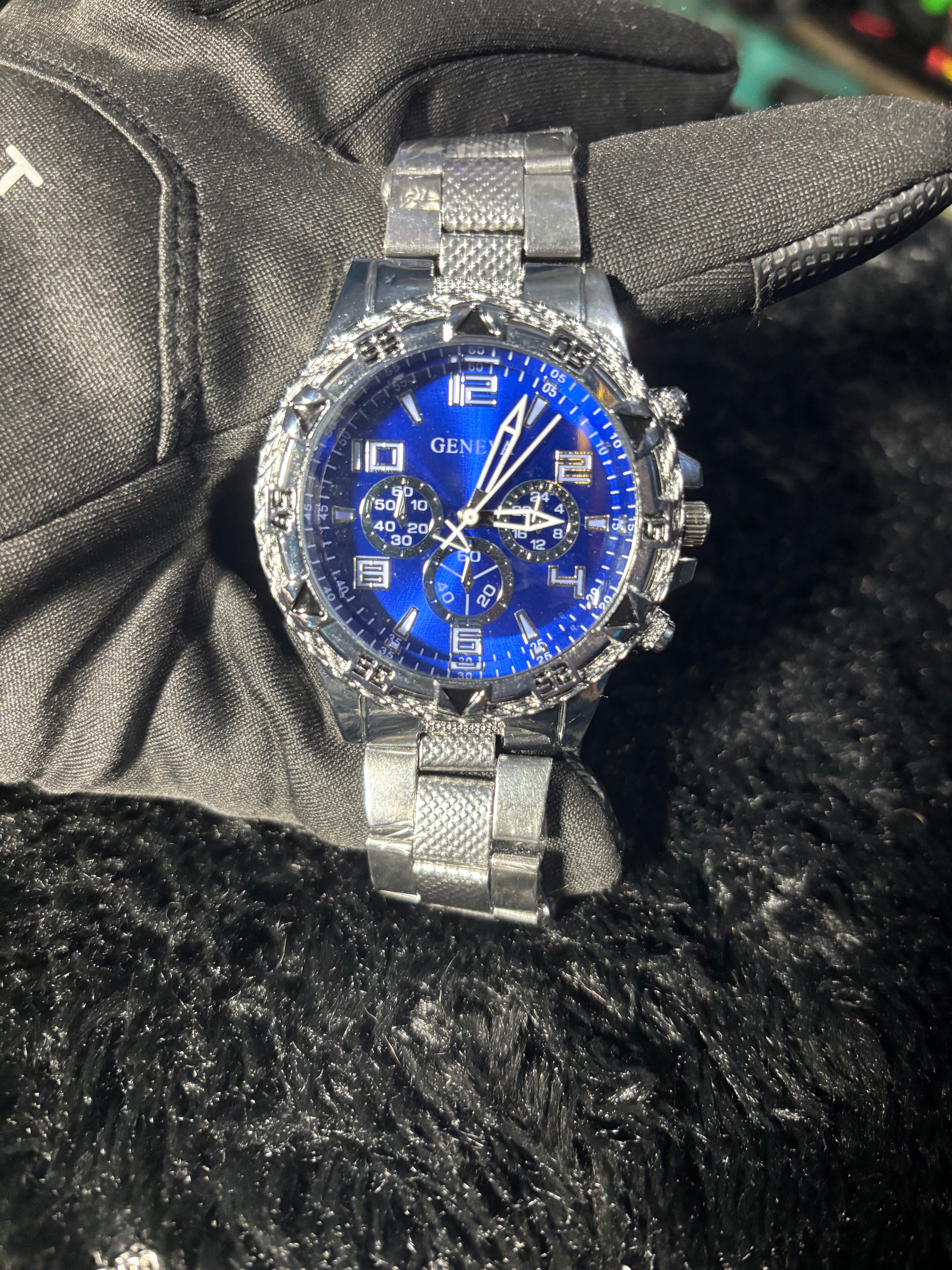 Geneva Ice Blue Fashion Watch