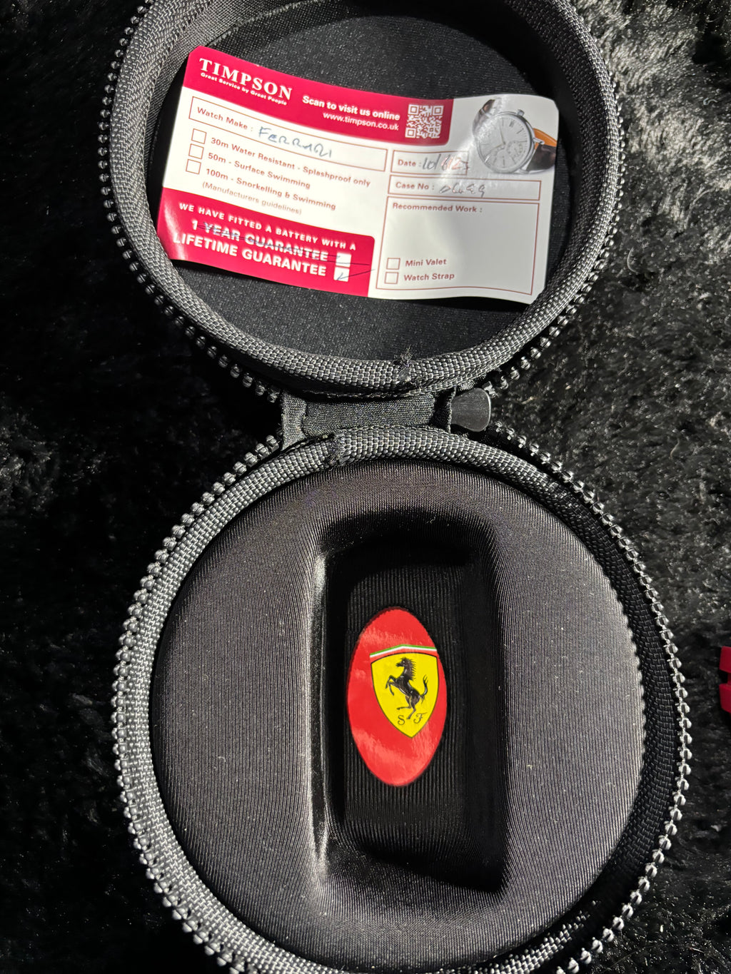 Scuderia Ferrari RedRev Chronograph SF.27.1.34.0499 Watch – Working - Boxed