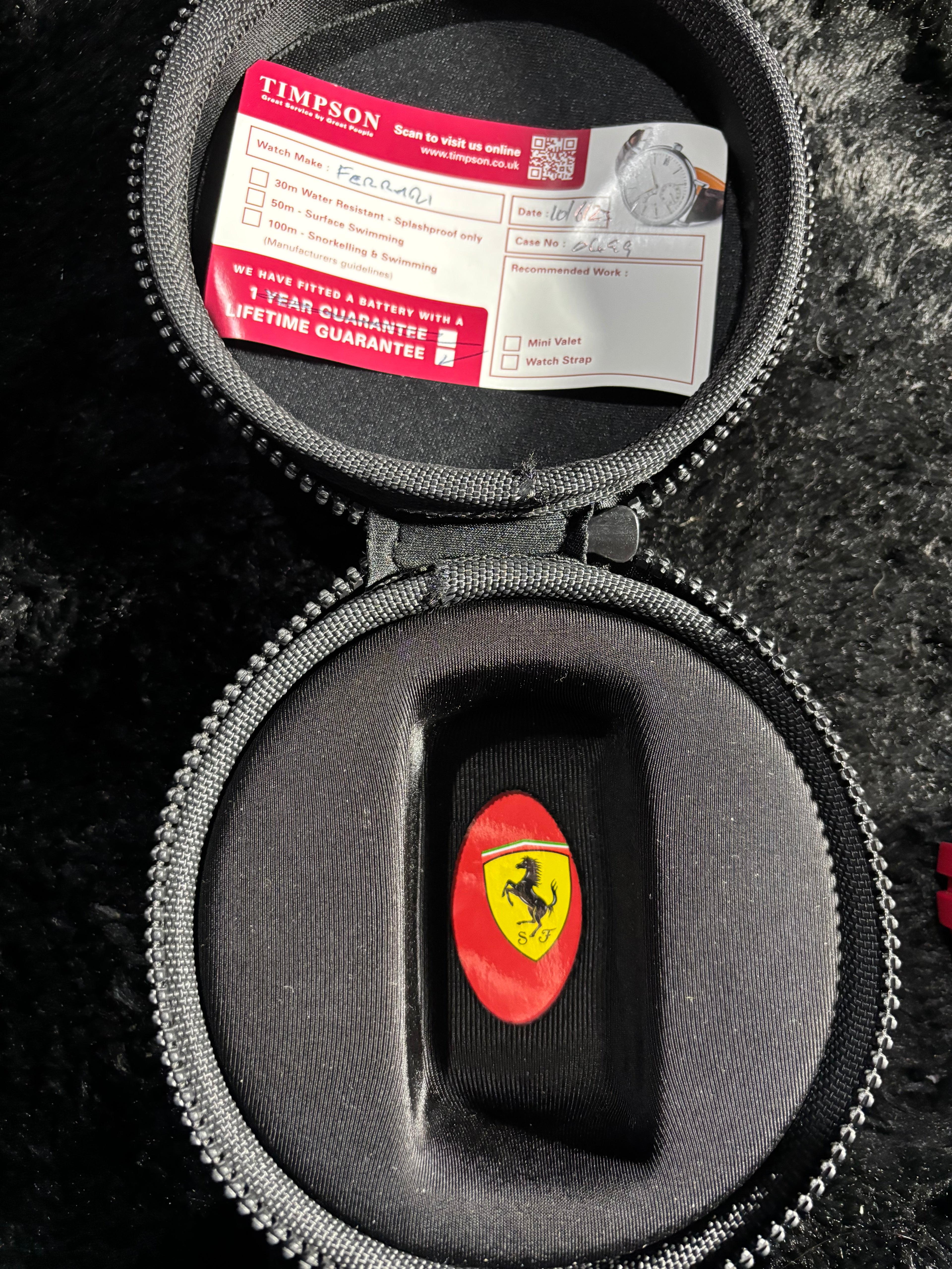Scuderia Ferrari RedRev Chronograph SF.27.1.34.0499 Watch – Working - Boxed