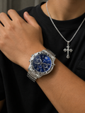 Geneva Ice Blue Fashion Watch