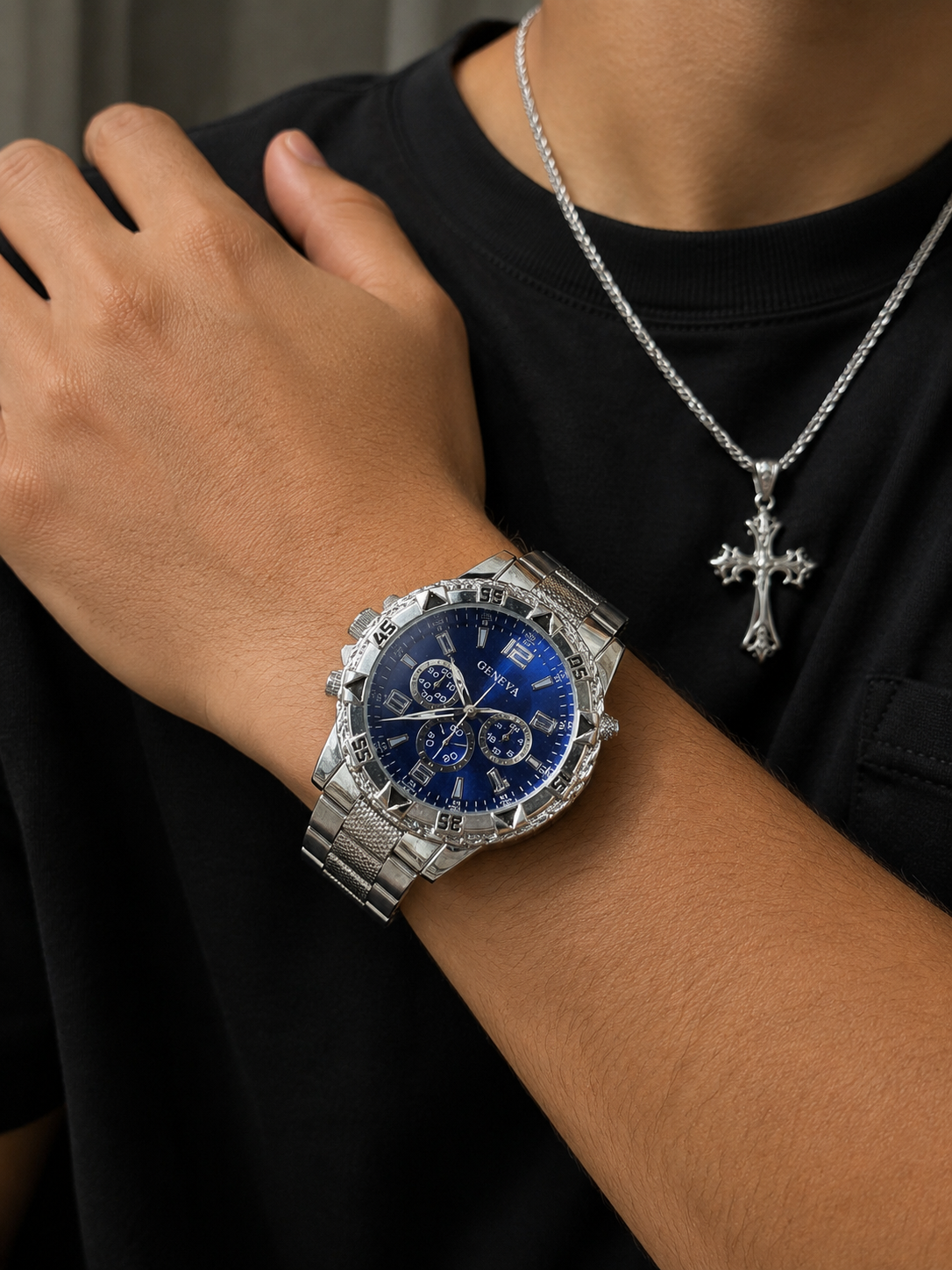 Geneva Ice Blue Fashion Watch